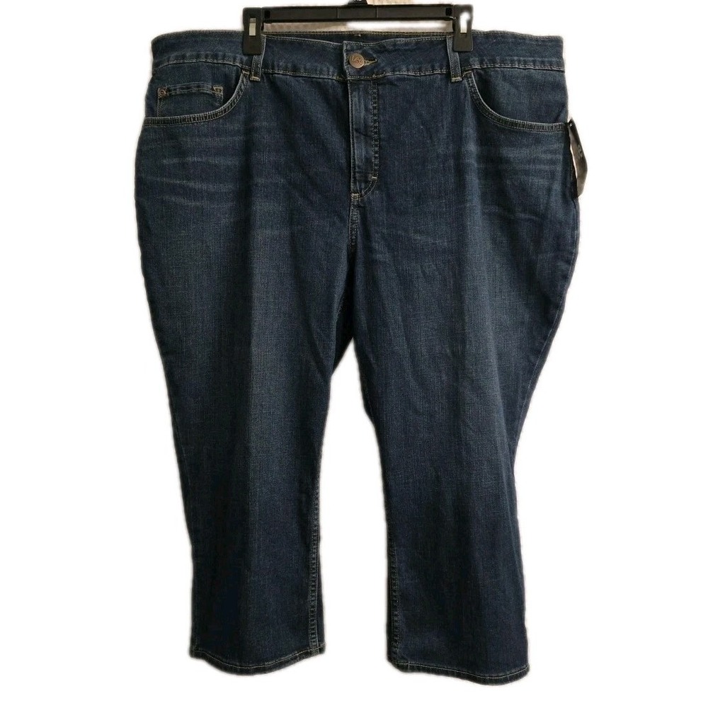 NEW Lee Women's and Women's Plus Size 24W Midrise Regular Fit Capri Jeans Pant